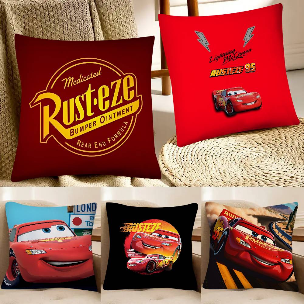 Lighting Mcqueen Decor - Funda de almohada cuadrada de moda