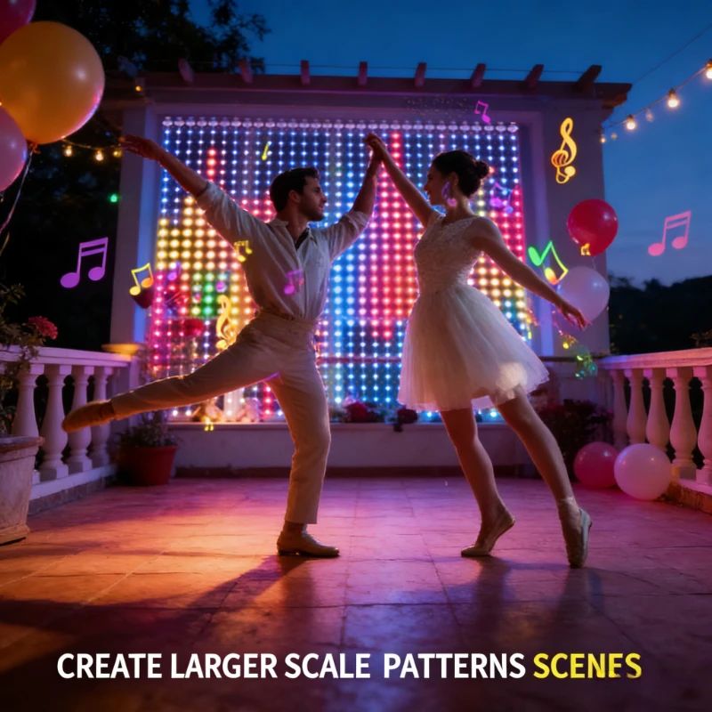 Lighting Decor Wedding - Luces de cortina inteligentes de 400
