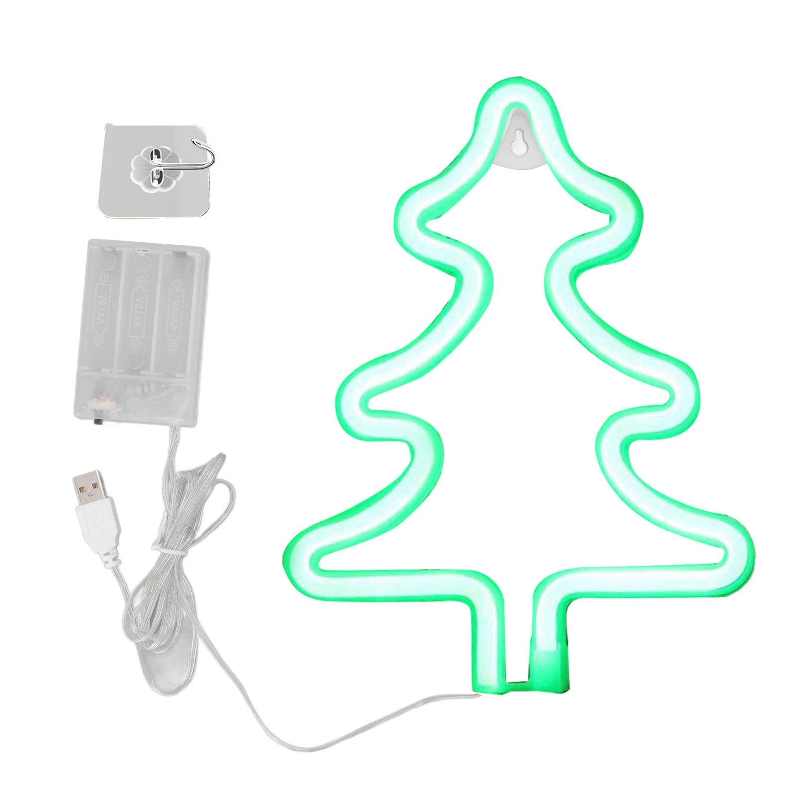 Wall Decor Lighting Tree - Letrero de Neón Navideño con Forma