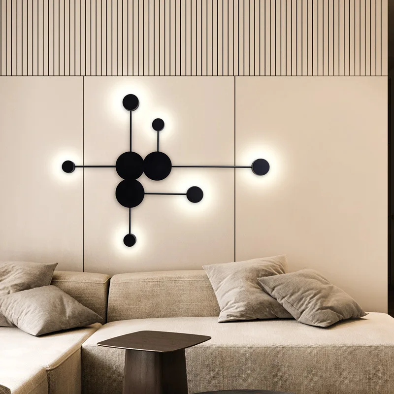 Lighting Home Decor Wall Clocks - Candelabro de pared Led moderno para