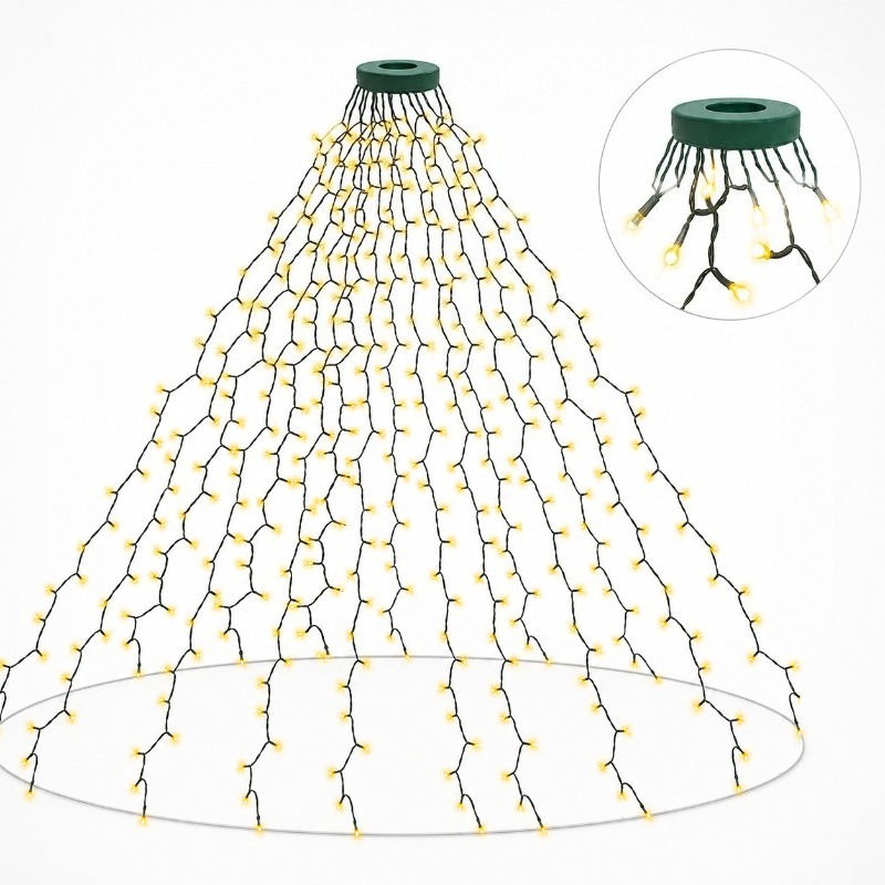 Lighting Decor Wedding - Guirnalda de Luces LED USB Impermeables,