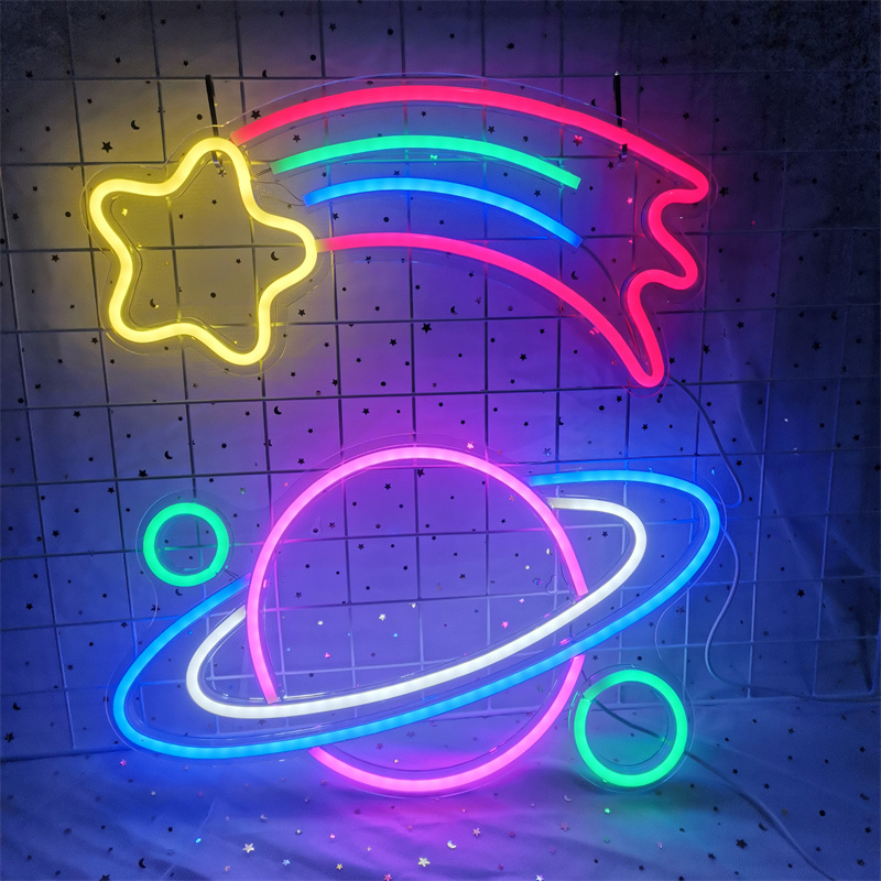 Led Moon Lamp - OVNI, universo, planeta, forma de nave