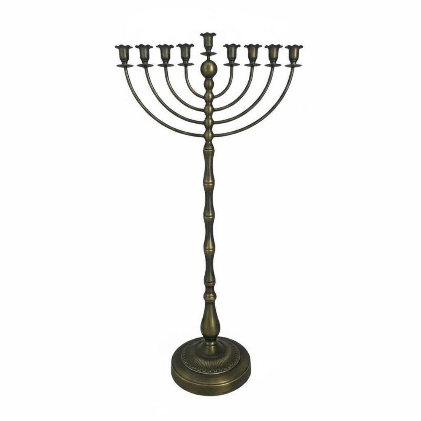 Elegant Decor & Lighting Llc - Candelabro Antiguo de Bronce, Construcción Metálica,