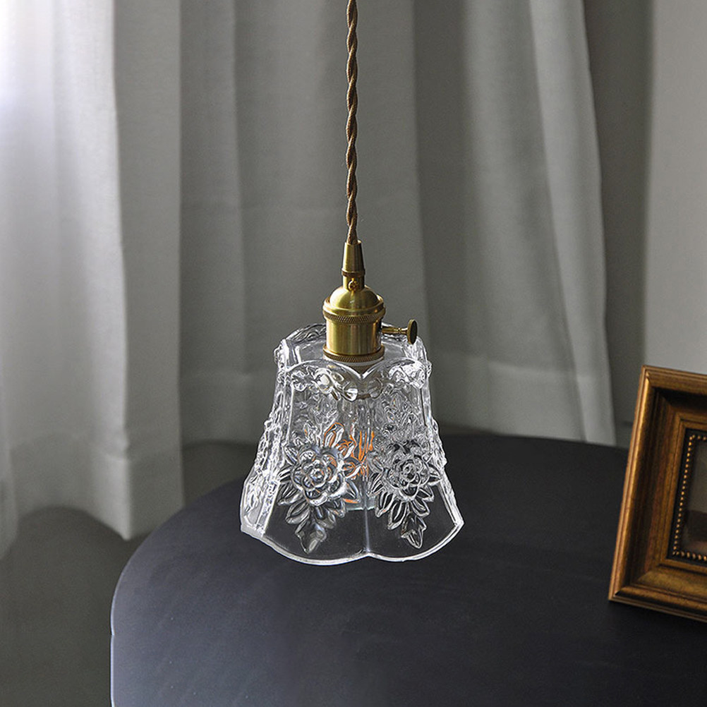 Lighting Home Decor Ideas - Lámpara Colgante de Vidrio Retro, Elegante