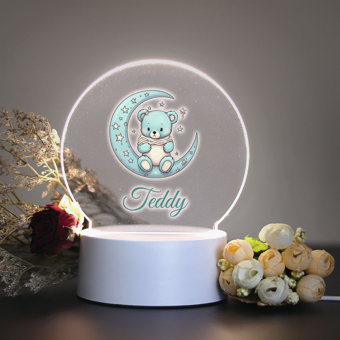Led Moon Lamp - 1 pieza Lámpara de mesa LED