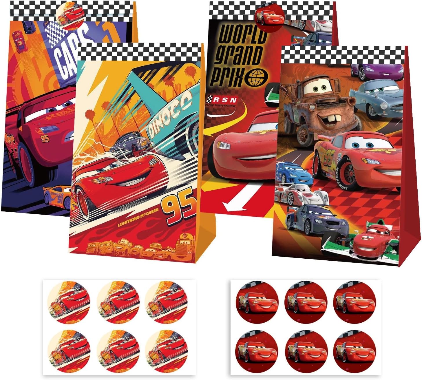 Lighting Mcqueen Decor - Bolsas de Regalo para Fiestas con
