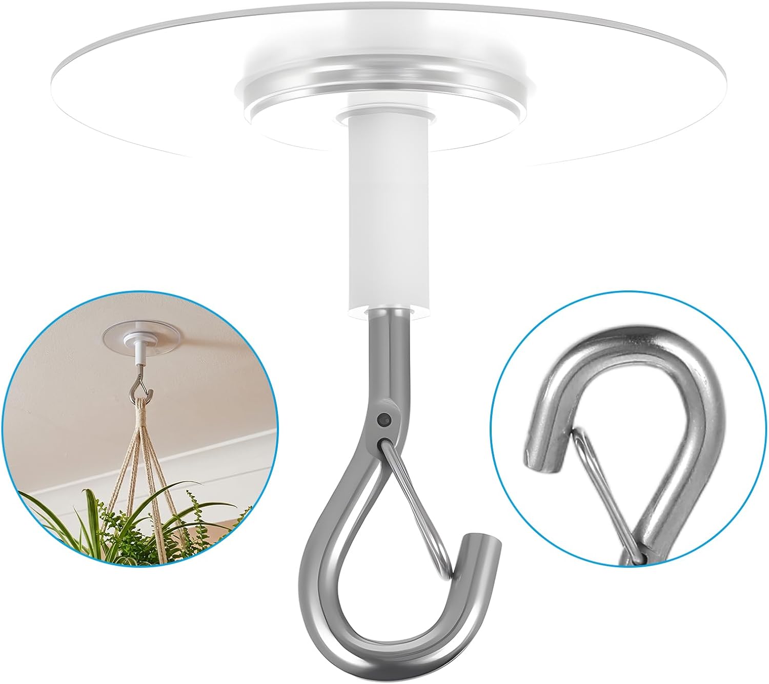 Kitchen Decor Lighting - Ganchos de techo autoadhesivos de alta