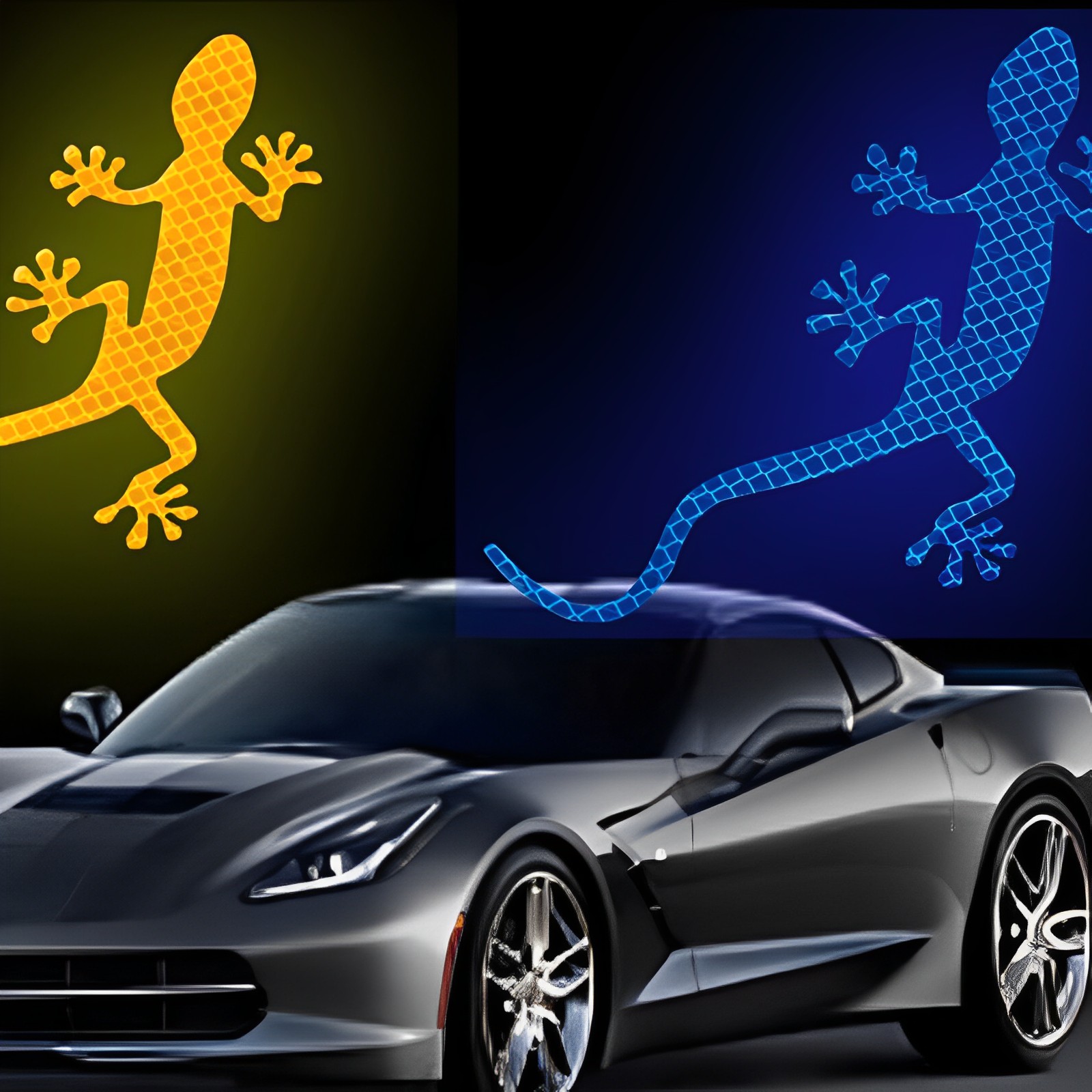 Gecko Lighting & Decor - Gecko-pegatina reflectante de seguridad para coches,