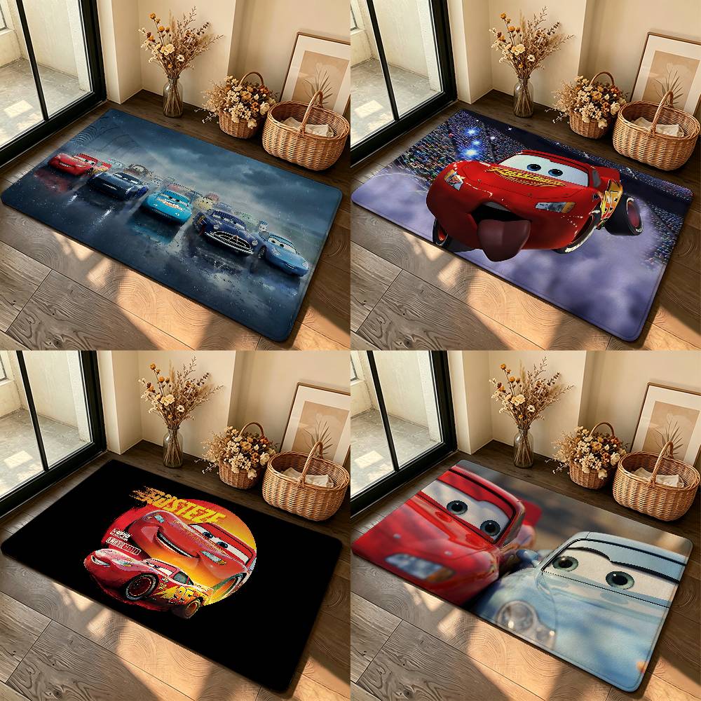 Lighting Mcqueen Decor - Alfombra antideslizante para baño con diseño