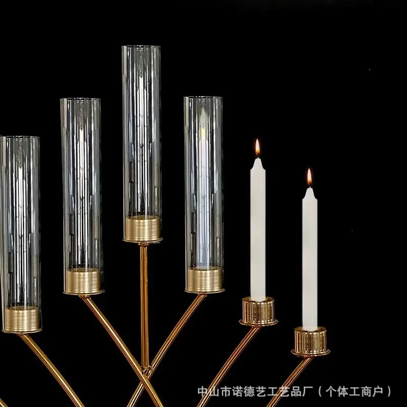 Lighting Decor Wedding - Candelabro moderno y sencillo de lujo