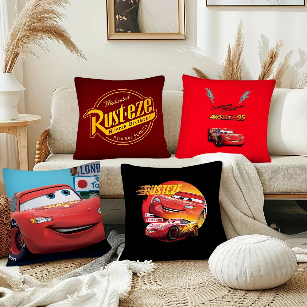 Funda de almohada cuadrada de  - Lighting Mcqueen Decor reseña y precio
