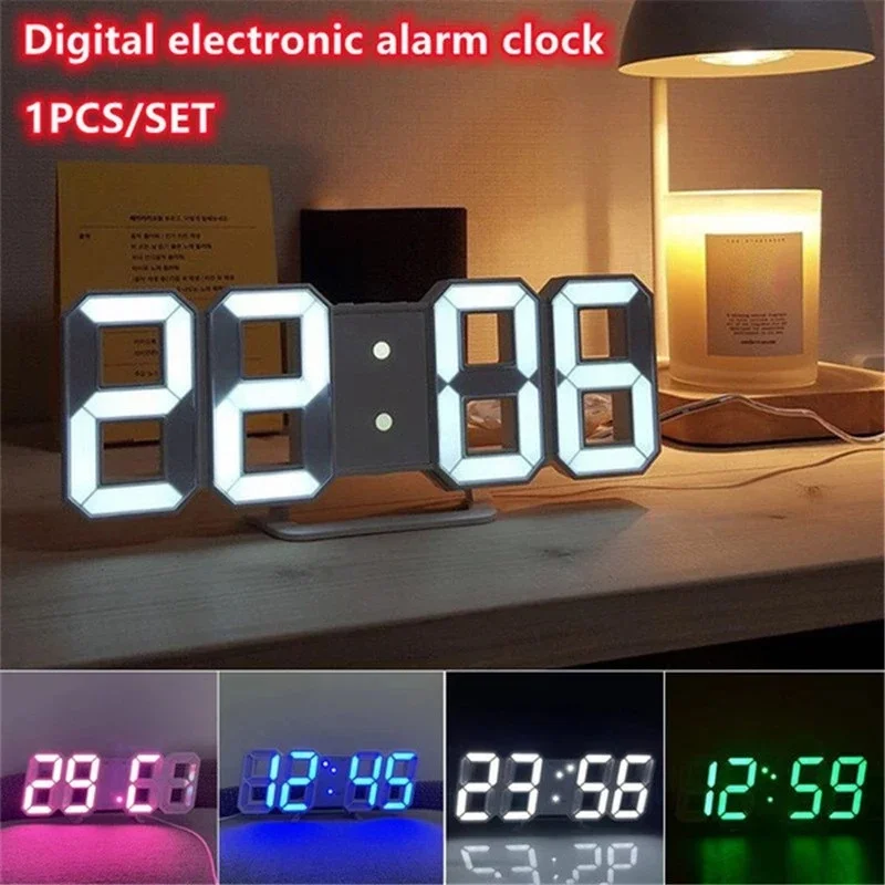 Reloj de pared Digital 3D para - Lighting Home Decor Wall Clocks reseña y precio