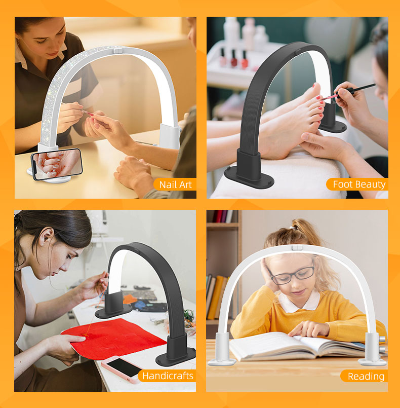 Mini media luna manicura relle - Led Moon Lamp reseña y precio