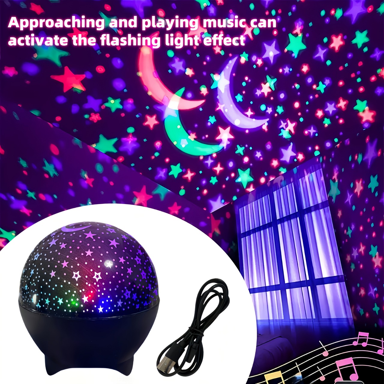 Proyector de luz de cielo estr - Led Moon Lamp reseña y precio
