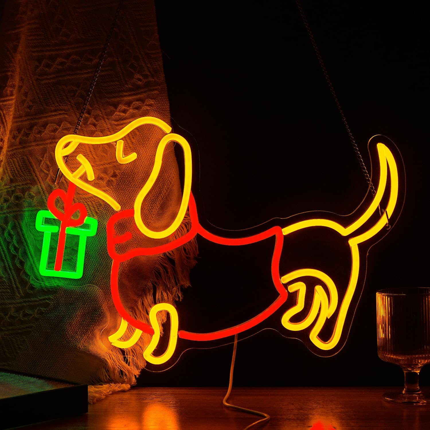 Letrero de neón de perro salch - Lighting Home Decor Ideas reseña y precio