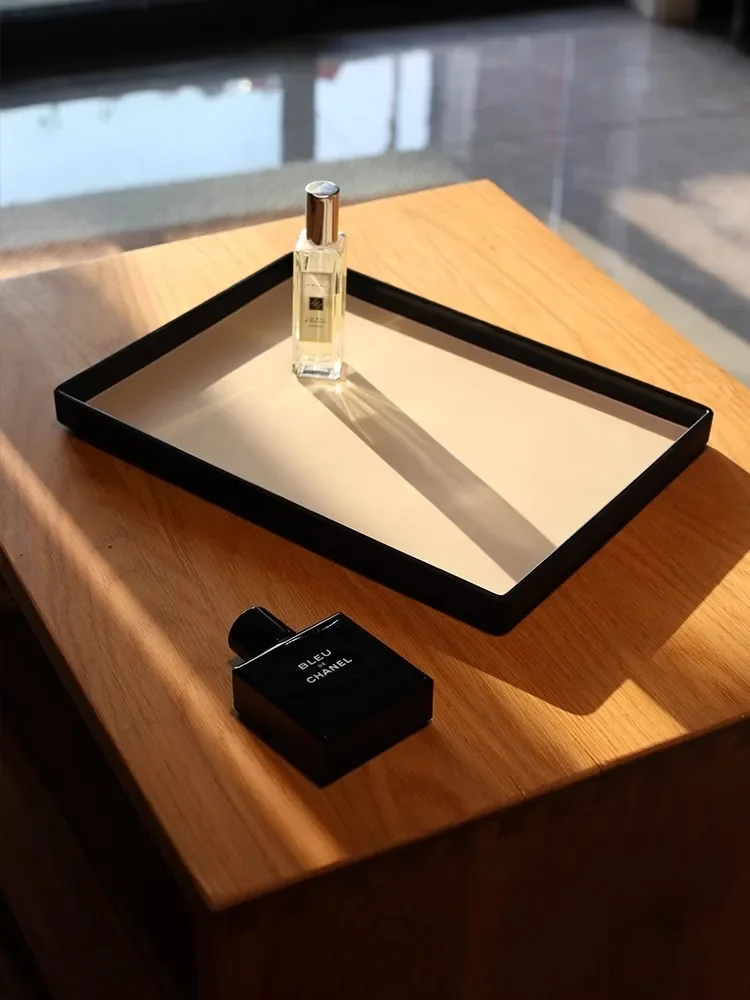 Bandeja Rectangular de Cuero d - Lighting Home Decor Products reseña y precio
