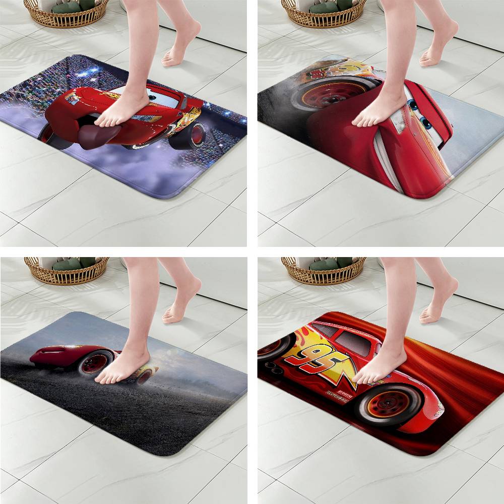 Alfombra antideslizante para b - Lighting Mcqueen Decor reseña y precio