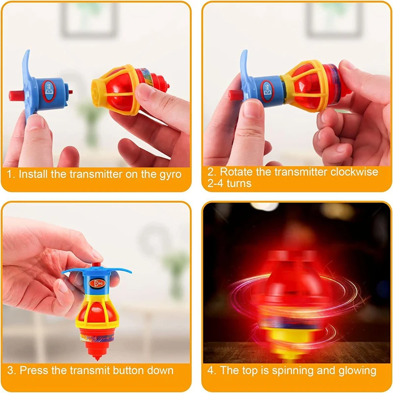 Giroscopio giratorio brillante - Lighting Mcqueen Decor reseña y precio
