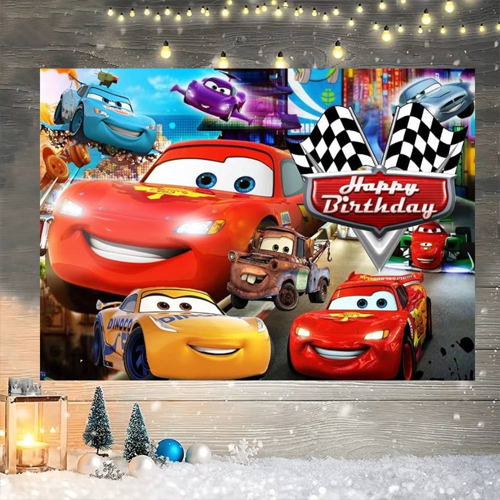 Decoraciones para Fiestas de A - Lighting Mcqueen Decor reseña y precio