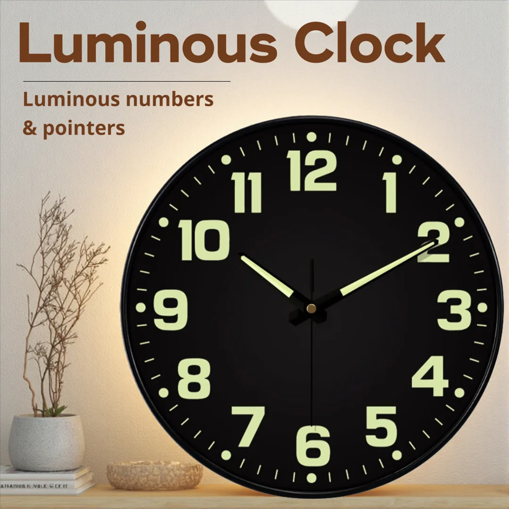 Reloj de pared luminoso con lu - Lighting Home Decor Wall Clocks reseña y precio