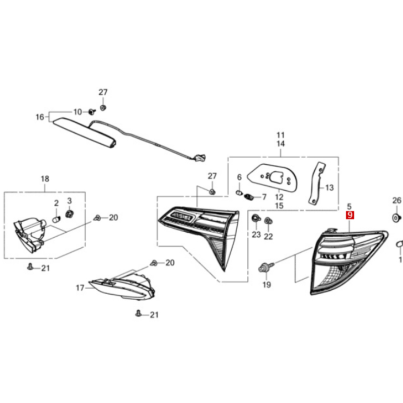 Luces traseras externas decora - Decor Lighting Nz reseña y precio