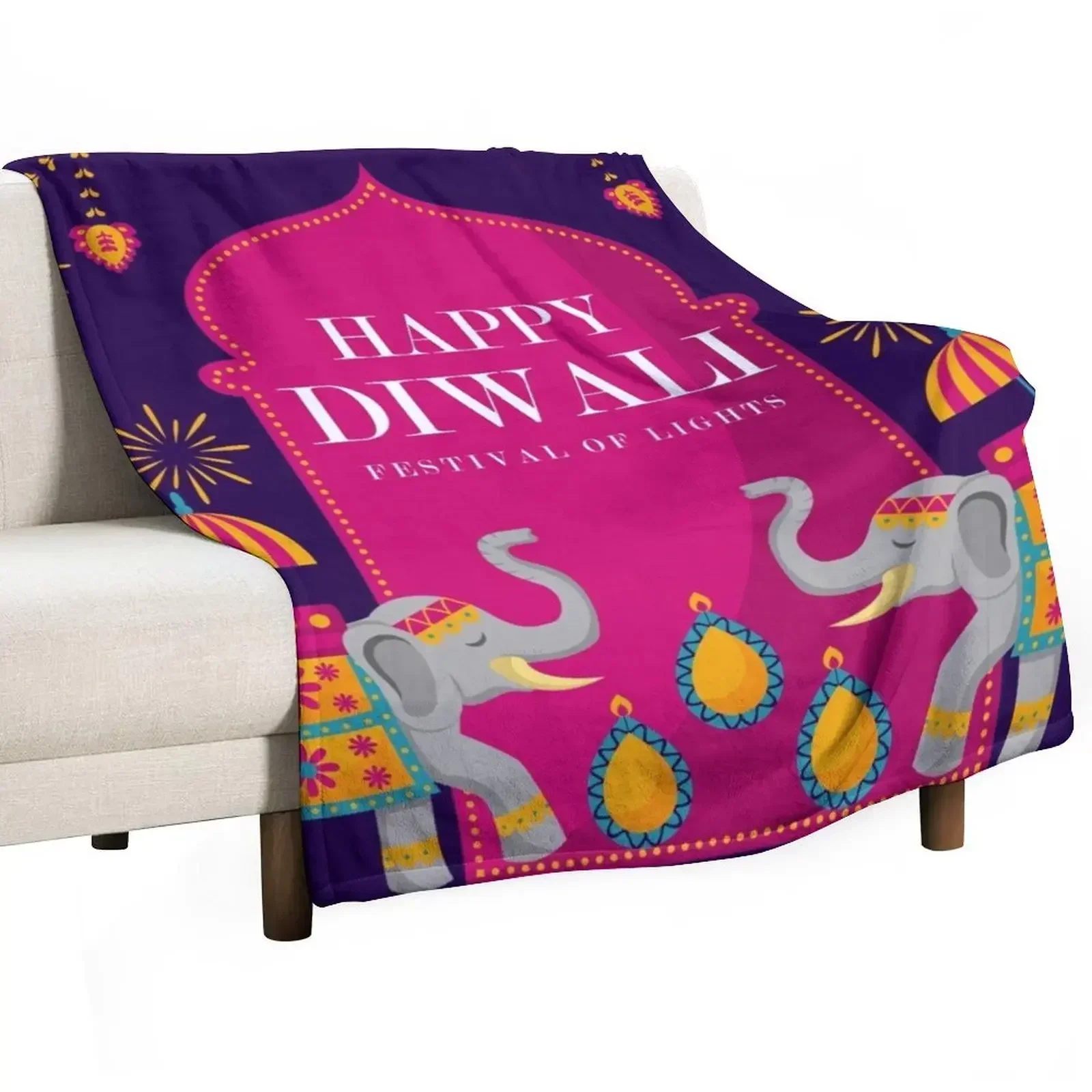 Happy Diwali - Manta decorativ - Lighting Home Decor Ideas reseña y precio