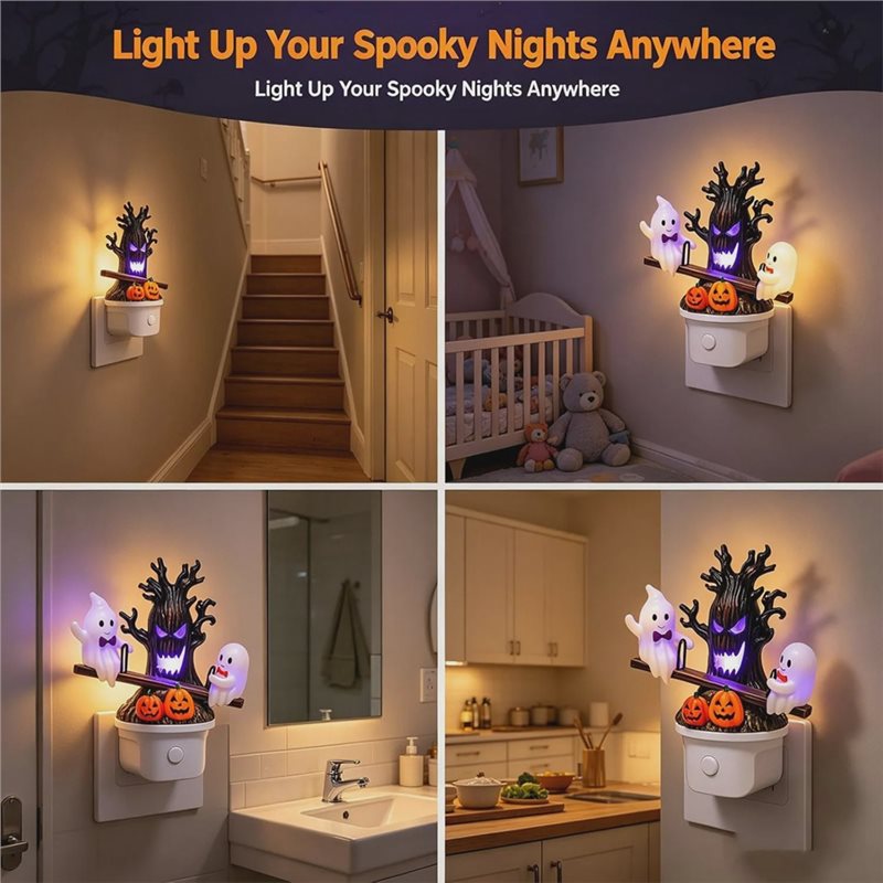 YANA50I Decoración de Hallowee - Wall Decor Lighting Tree reseña y precio