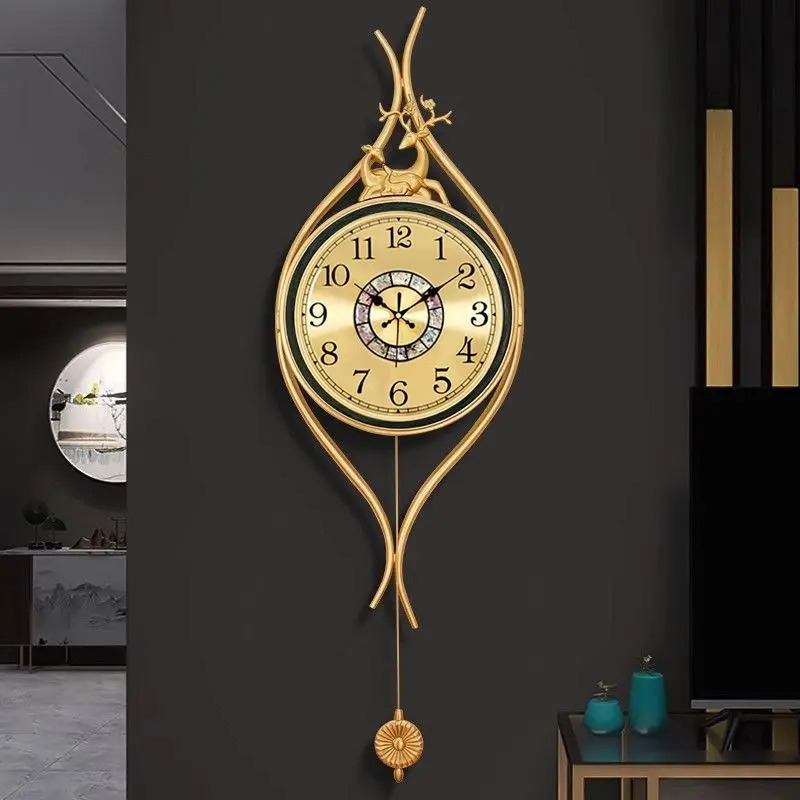 Reloj de Pared de Latón Estilo - Lighting Home Decor Wall Clocks reseña y precio