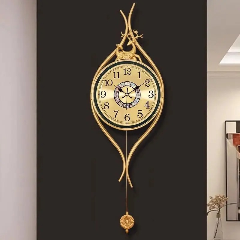 Reloj de Pared de Latón Estilo - Lighting Home Decor Wall Clocks reseña y precio