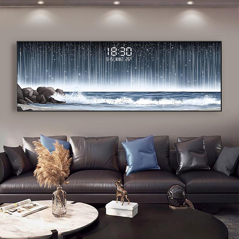 Reloj de pared con fecha y tem - Lighting Home Decor Wall Clocks reseña y precio