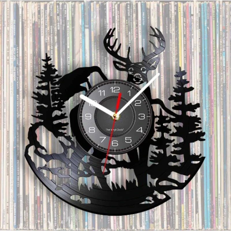Reloj de pared con disco de vi - Lighting Home Decor Wall Clocks reseña y precio