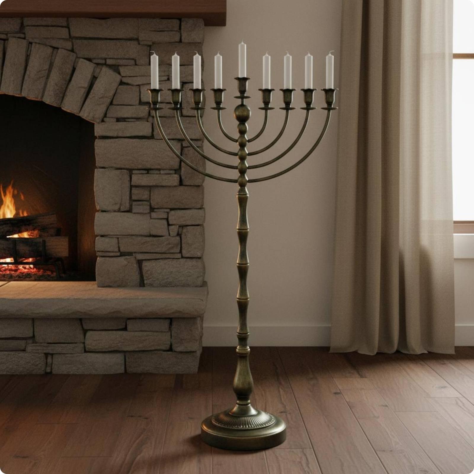 Candelabro Antiguo de Bronce,  - Elegant Decor & Lighting Llc reseña y precio