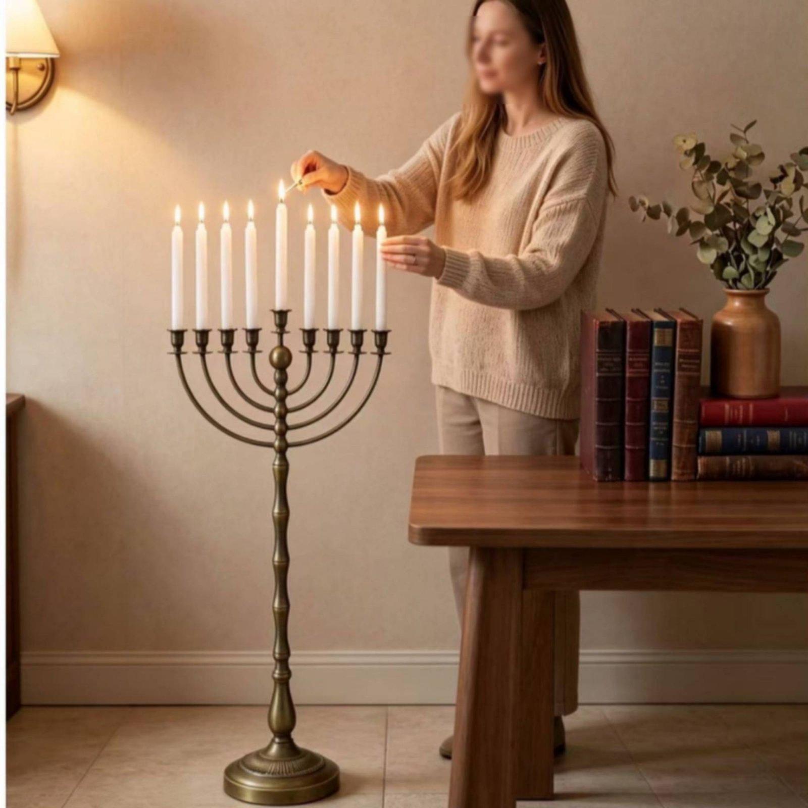 Candelabro Antiguo de Bronce,  - Elegant Decor & Lighting Llc reseña y precio