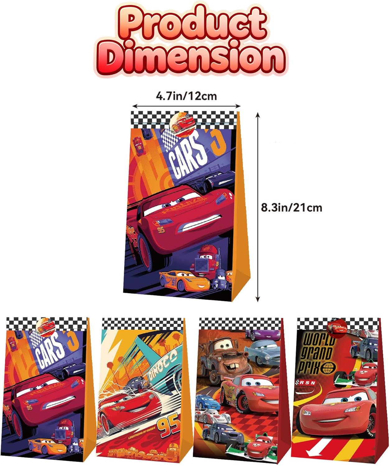 Bolsas de Regalo para Fiestas  - Lighting Mcqueen Decor reseña y precio