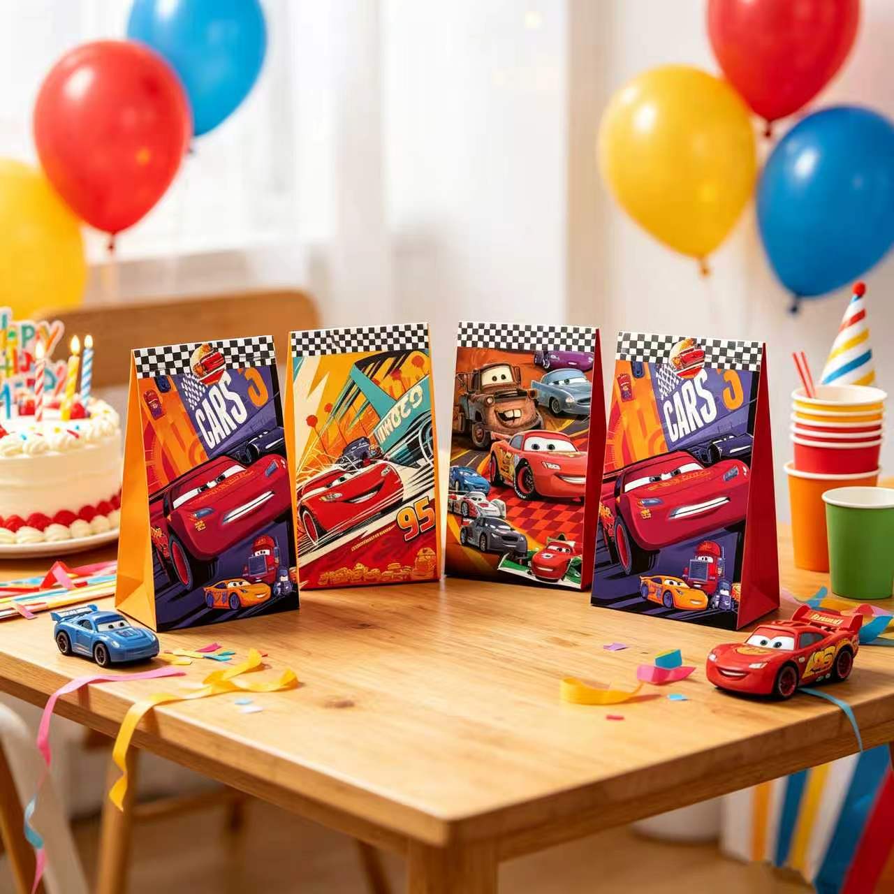 Bolsas de Regalo para Fiestas  - Lighting Mcqueen Decor reseña y precio