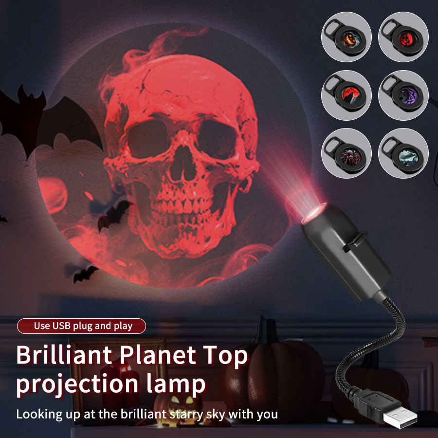 Proyección Led de Halloween, l - Led Moon Lamp reseña y precio