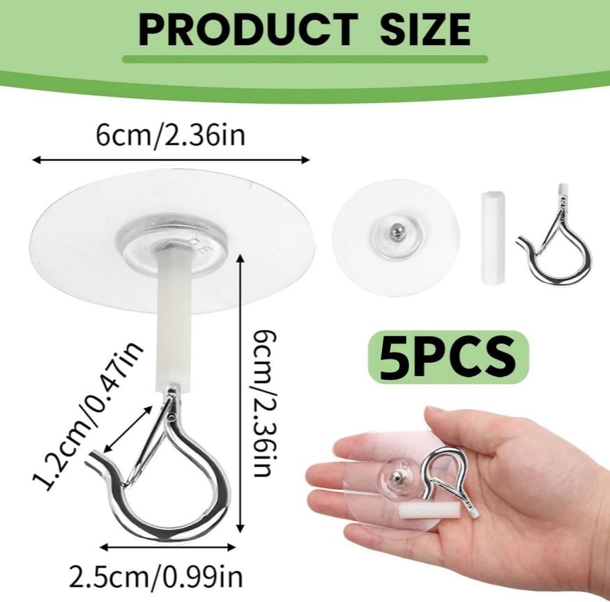 Ganchos de techo autoadhesivos - Kitchen Decor Lighting reseña y precio