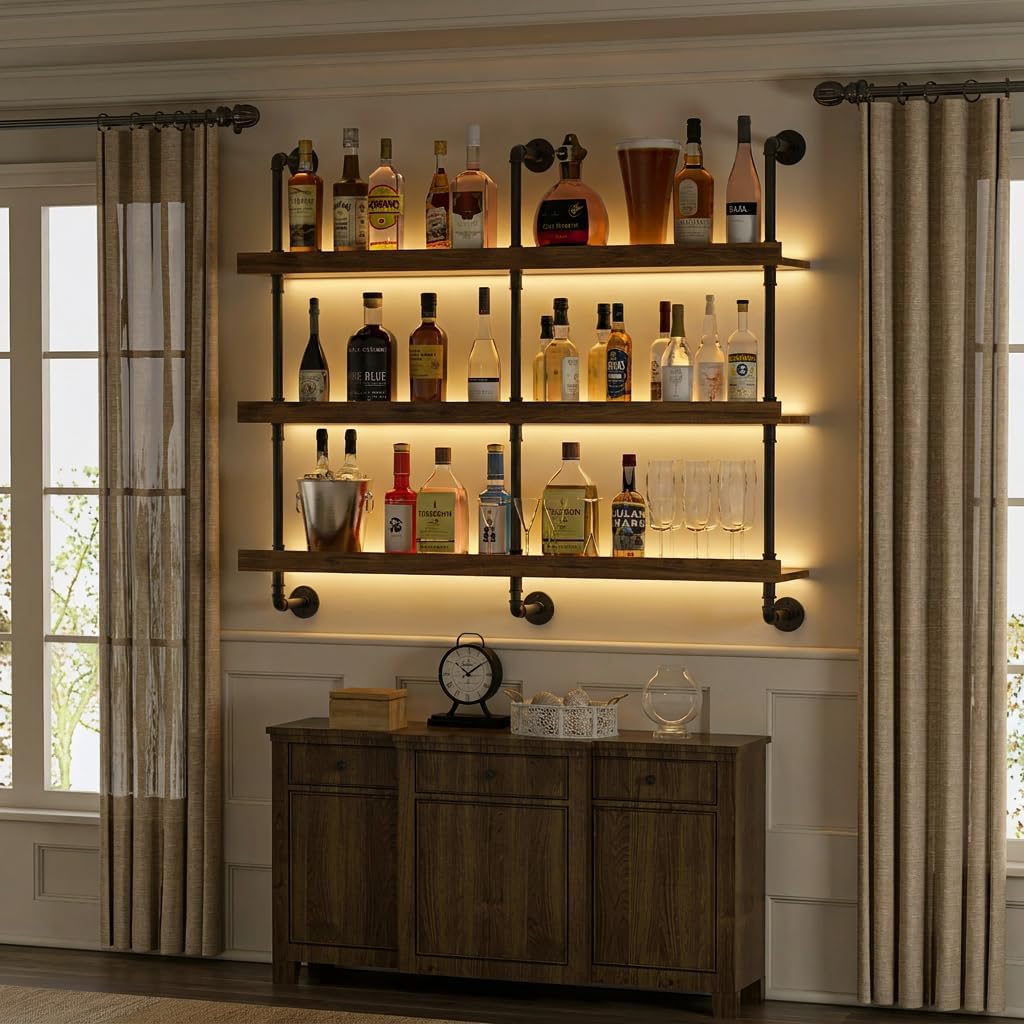 Estante para vinos montado en  - Kitchen Decor Lighting reseña y precio