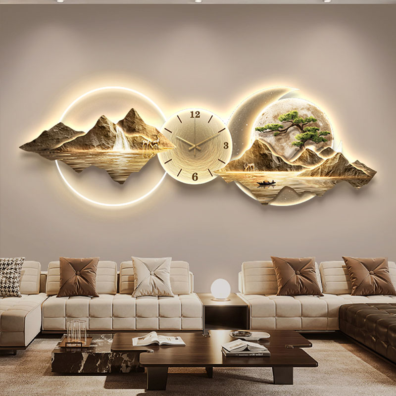 Relojes de Pared para Sala de  - Lighting Home Decor Wall Clocks reseña y precio