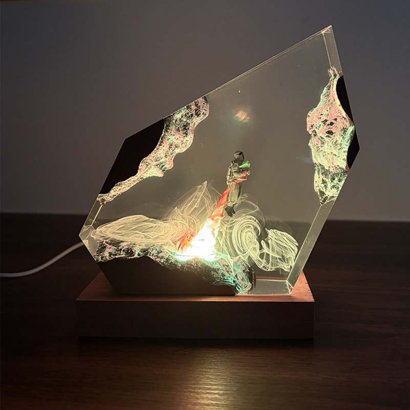 Lámpara de Mesa de Resina con  - Lighting Decor Wedding reseña y precio