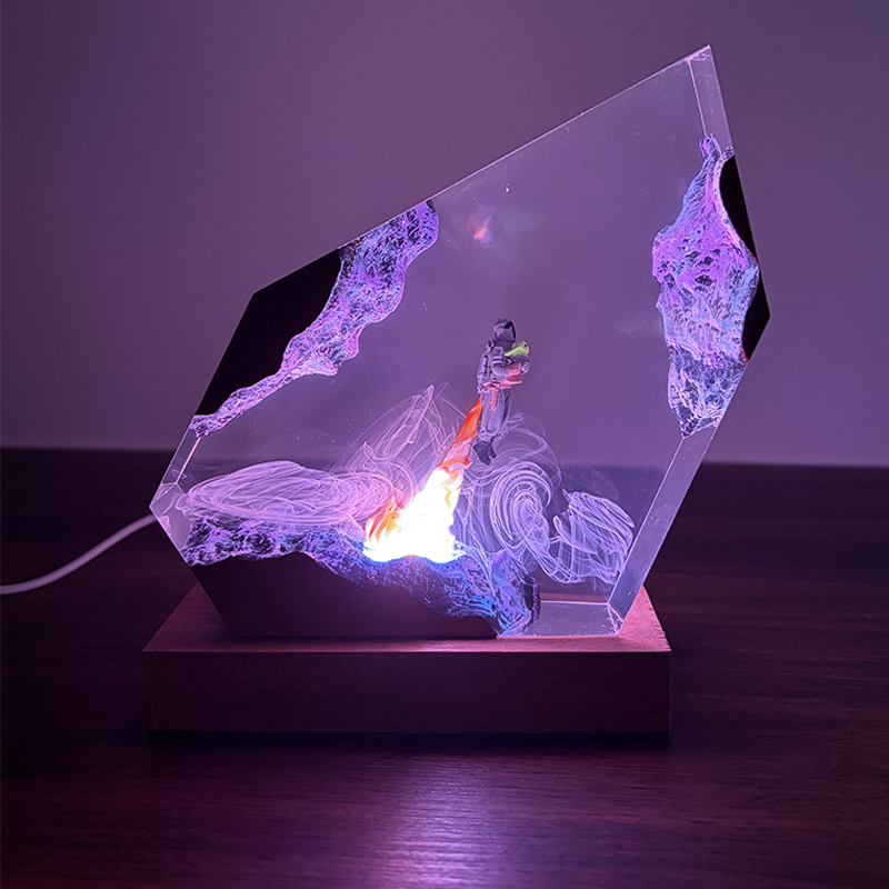Lámpara de Mesa de Resina con  - Lighting Decor Wedding reseña y precio