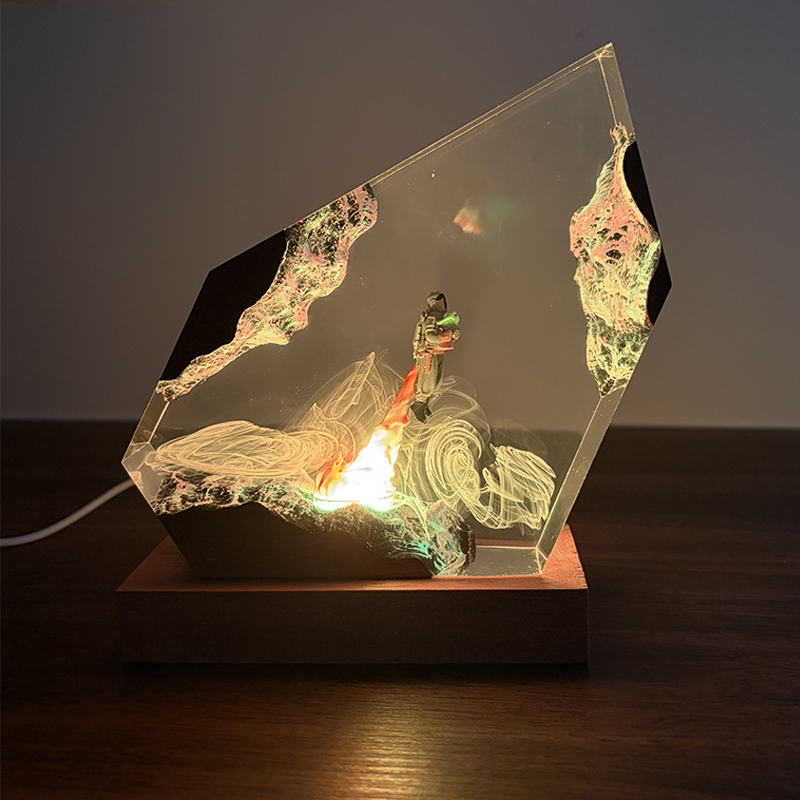Lámpara de Mesa de Resina con  - Lighting Decor Wedding reseña y precio