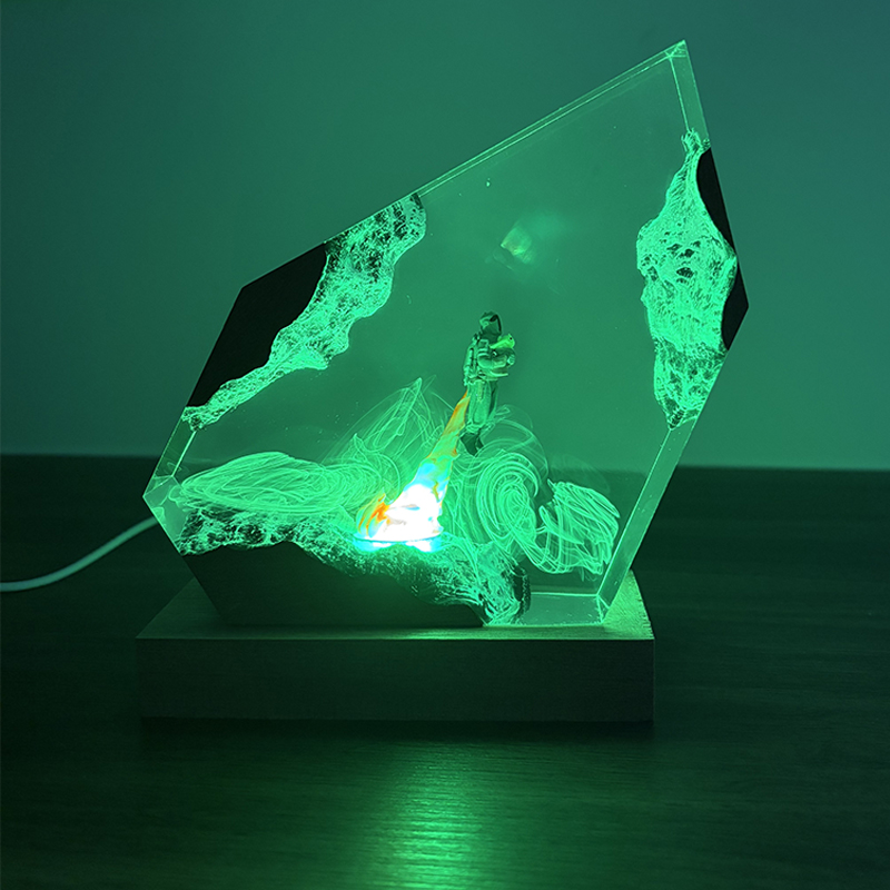 Lámpara de Mesa de Resina con  - Lighting Decor Wedding reseña y precio
