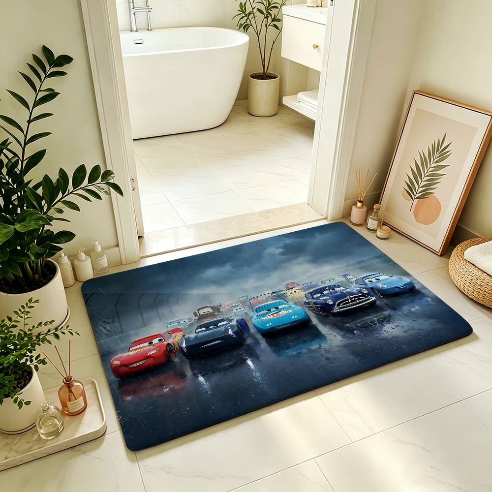 Alfombra antideslizante para b - Lighting Mcqueen Decor reseña y precio