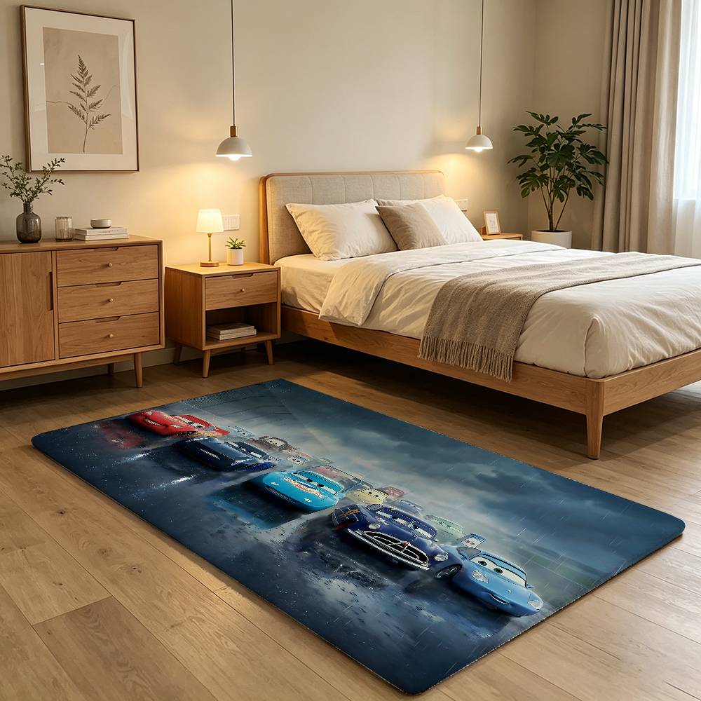 Alfombra antideslizante para b - Lighting Mcqueen Decor reseña y precio