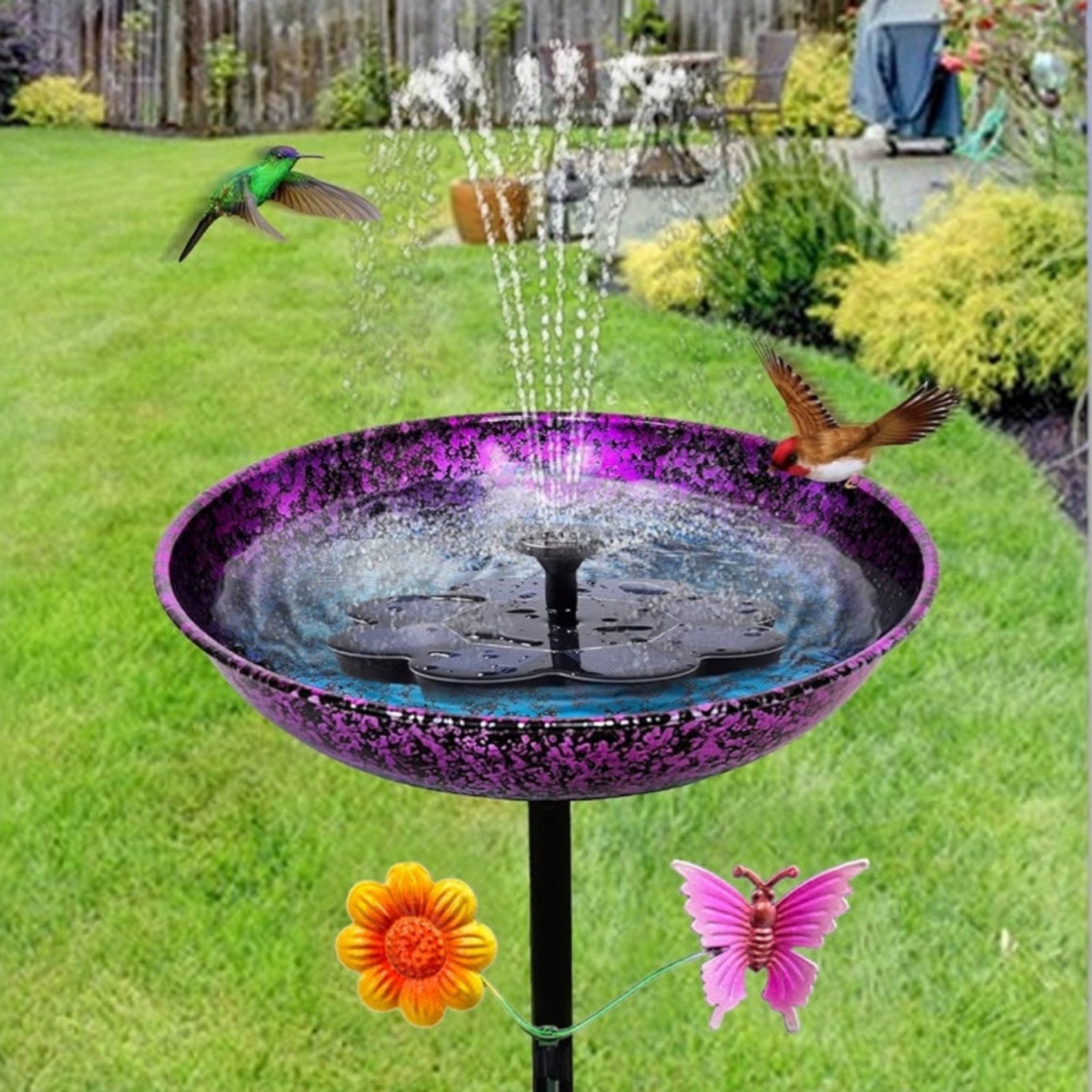 Baño para Pájaros de Metal, Du - Elegant Decor & Lighting Llc reseña y precio