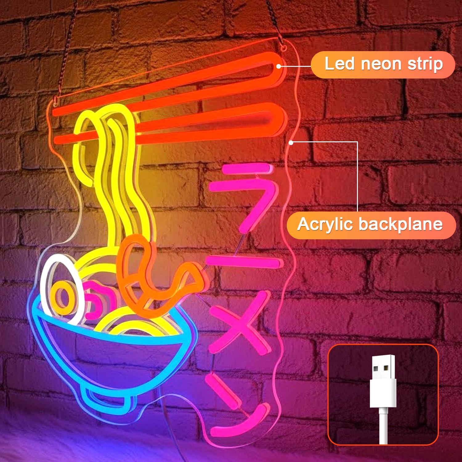 Letrero de Neón LED de Ramen,  - Kitchen Decor Lighting reseña y precio