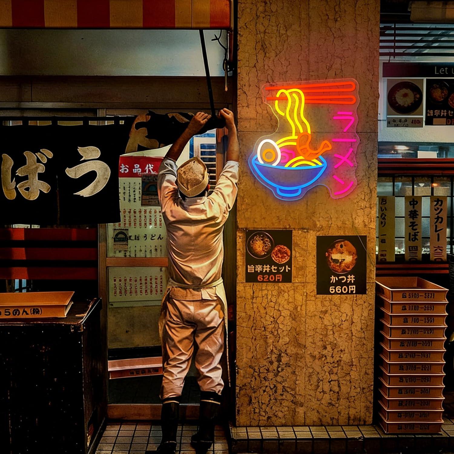 Letrero de Neón LED de Ramen,  - Kitchen Decor Lighting reseña y precio